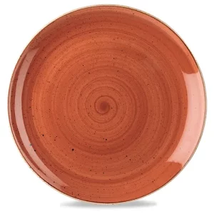 Churchill Stonecast Spiced Orange Coupe Evolve Plate 32.4cm/12.75"