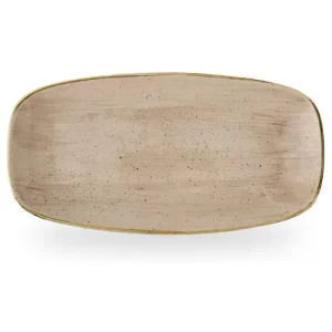 Churchill Stonecast Truffle Oblong Chefs' Plate 30 x 15.3cm/11.75 x 6"