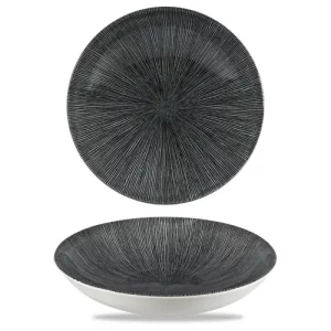 Churchill Studio Prints Agano Black Evolve Coupe Bowl 1.136L/39.98oz