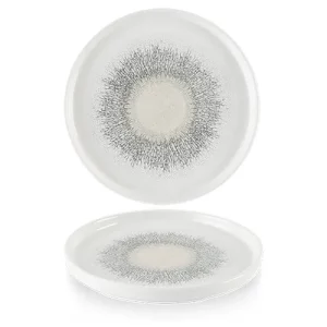 Churchill Studio Prints Fusion Grey Walled Plate 26cm/10.25"