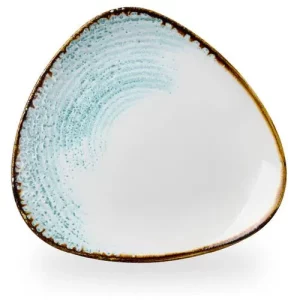 Churchill Studio Prints Homespun Accents Aquamarine Lotus Plate 22.9cm/9"