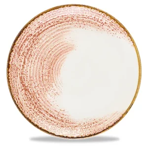 Churchill Studio Prints Homespun Accents Coral Evolve Coupe Plate 28.8cm/11.25"