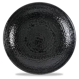 Churchill Studio Prints Homespun Chroma Black Evolve Coupe Plate 21.7cm/8.66"