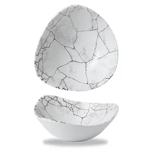 Churchill Studio Prints Kintsugi Agate Grey Lotus Bowl 18.5cm/7.25" 385ml/13oz