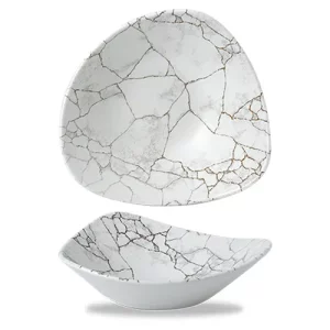 Churchill Studio Prints Kintsugi Agate Grey Lotus Bowl 23.5cm/9.25" 625ml/21.1oz