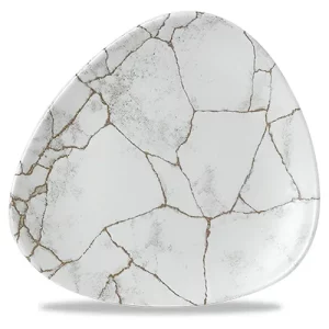 Churchill Studio Prints Kintsugi Agate Grey Lotus Plate 19.2cm/7.5"