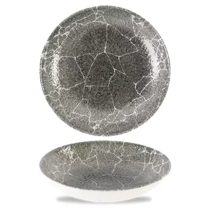 Churchill Studio Prints Kintsugi Reverse Quartz Black Evolve Coupe Bowl 426ml/15oz