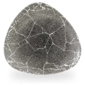 Churchill Studio Prints Kintsugi Reverse Quartz Black Lotus Plate 22.9cm/9"