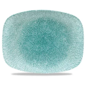 Churchill Studio Prints Raku Jade Green Oblong Chefs' Plate 20.2 x 26.1cm/7.94 x 10.25"