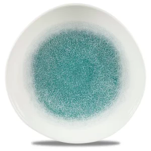 Churchill Studio Prints Raku Jade Green Round Trace Plate 28.6cm/11.25"