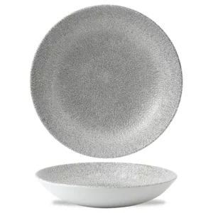 Churchill Studio Prints Raku Jasper Grey Evolve Coupe Bowl 1136ml/40oz