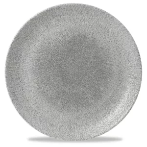 Churchill Studio Prints Raku Jasper Grey Evolve Coupe Plate 28.8cm/11.31"
