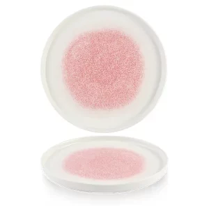 Churchill Studio Prints Raku Pink Quartz Walled Plate 26cm/10.25"