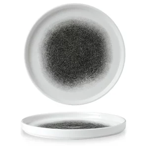 Churchill Studio Prints Raku Quartz Black Walled Plate 21cm/8.25"