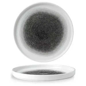 Churchill Studio Prints Raku Quartz Black Walled Plate 26cm/10.19"
