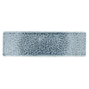 Churchill Studio Prints Raku Topaz Blue Oblong Plate 29.5 x 8.8cm/11.61 x 3.46"