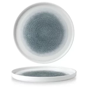 Churchill Studio Prints Raku Topaz Blue Walled Plate 26cm/10.19"