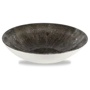 Churchill Studio Prints Stone Quartz Black Evolve Coupe Bowl 1136ml/40oz