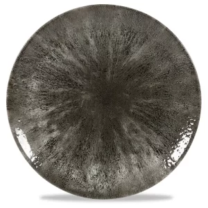 Churchill Studio Prints Stone Quartz Black Evolve Coupe Plate 28.8cm/11.25"