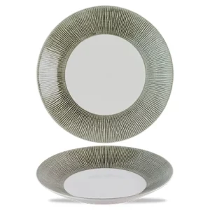 Churchill Super Vitrified Bamboo Ceramic Spinwash Alpine Deep Coupe Plate 28.1cm/11"
