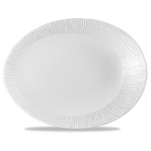 Churchill Super Vitrified Bamboo Oval Plate 15 x 19.5cm/5.88 x 7.63"
