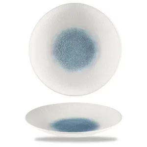 Churchill Super Vitrified Bamboo Topaz Blue Deep Coupe Plate 25.5cm/10"