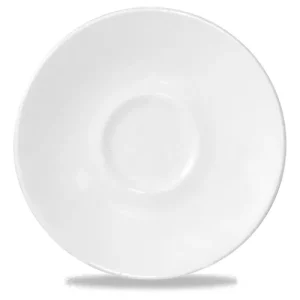 Churchill Super Vitrified Cafe White Espresso Saucer 11.8cm/4.63"