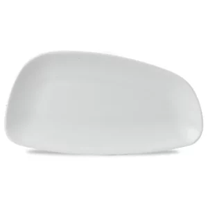 Churchill Super Vitrified Chefs' Plate White Geo Plate 30 x 15.5cm/11.75 x 6.1"