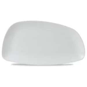 Churchill Super Vitrified Chefs' Plates White Geo Plate 35 x 18.5cm/13.75 x 7.25"