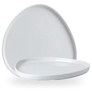 Churchill Super Vitrified Chefs' Plates White Triangle Walled Plate 26cm/10.25"