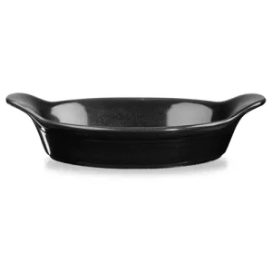 Churchill Super Vitrified Cookware Oynx Black Large Round Eared Dish 568ml/20oz