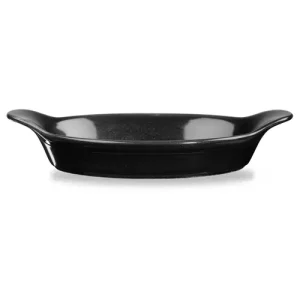 Churchill Super Vitrified Cookware Oynx Black Oval Eared Dish 366ml/12.9oz