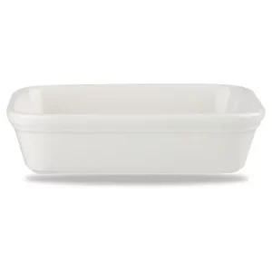 Churchill Super Vitrified Cookware White Shallow Rectangular Dish 400ml/14oz