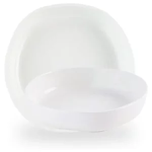Churchill Super Vitrified White Organic Walled Plate 20cm/7.8125"