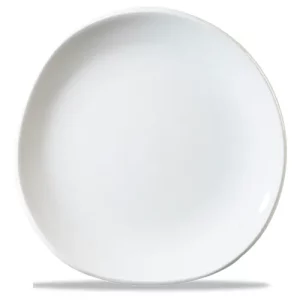 Churchill Super Vitrified White Round Trace Plate 18.6cm/7.31"