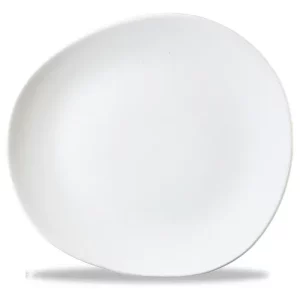 Churchill Super Vitrified White Round Trace Plate 21cm/8.25"