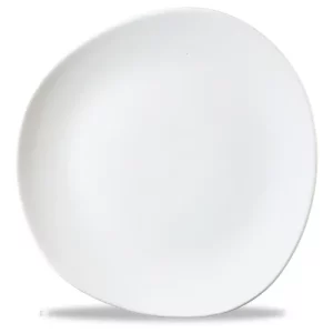 Churchill Super Vitrified White Round Trace Plate 26.4cm/10.38"