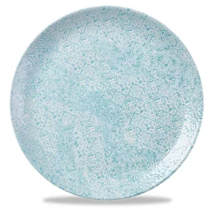 Churchill Vintage Prints Med Tiles Aquamarine Evolve Coupe Plate 28.8cm/11.25"