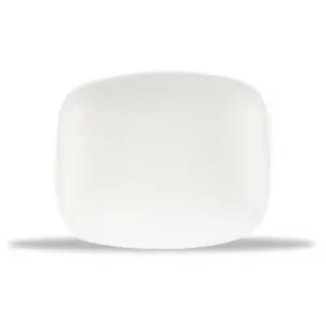 Churchill X Squared White Oblong Chefs' Plate 12.6 x 15.4cm/4.94 x 6.06"