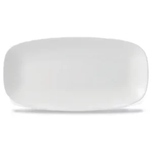 Churchill X Squared White Oblong Chefs' Plate 15.3 x 29.8cm/6 x 11.69"