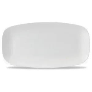 Churchill X Squared White Oblong Chefs' Plate 18.9 x 21.2cm/7.44 x 13.94"