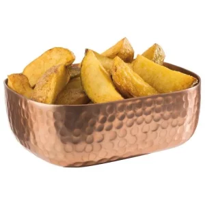 DPS Aluminium Hammered Bowl Copper Look 15.5 x 12cm/6.1 x 4.7"