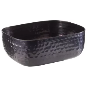 DPS Aluminium Hammered Bowl Gunmetal Look 15.5 x 12cm/6.1 x 4.7"