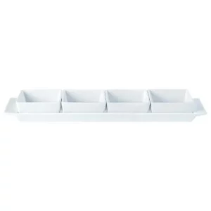 DPS Creations Square Shape Set of 4 Bowls & Tray 38 x 9cm/15 x 3.5"