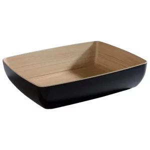DPS Frida GN 1/2 Schale Melamine Bowl Black 32.5 x 26.5cm/12.8 x 10.4"