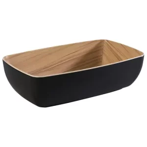 DPS Frida GN 1/4 Schale Melamine Bowl Black 26.5 x 16.2cm/10.4 x 6.4"