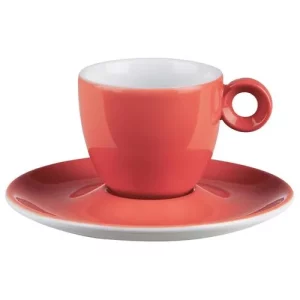DPS Red Espresso Saucer