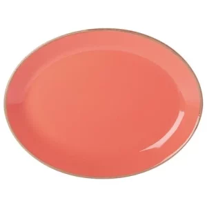 DPS Seasons Coral Oval Plate 30cm/12"