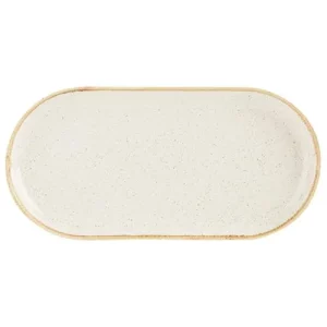 DPS Seasons Oatmeal Narrow Oval Plate 30cm/12"