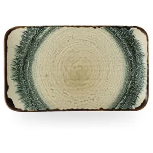 Dudson Harvest Flare Linen Organic Rectangular Plate 27 x 16cm/10.6 x 6.3"